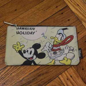 Loungefly Disney Heart OG Logo Mickey and Donald Duck Pouch